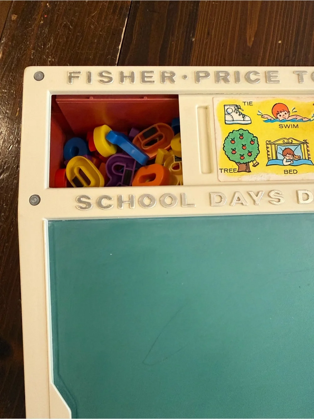 Vintage Fisher-Price Multicolor Alphabet Desk Learning Set
